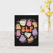 Sprachtherapie spricht Sprachpathologe Hallowe Karte (Gelbe Blume)