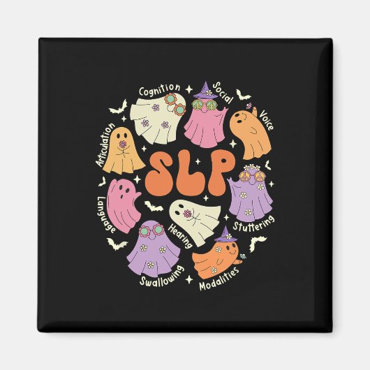 Sprachtherapie spricht Sprachpathologe Hallowe Magnet (Vorne)