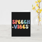 Sprachtherapie Vibes Language Pathologist School S Karte (Gelbe Blume)