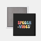 Sprachtherapie Vibes Language Pathologist School S Magnet (Vorderseite/Rückseite)