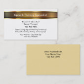 Sprachtherapie-Visitenkarten Visitenkarte (Vorne/Hinten)