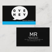 Sprachübersetzer Zweisprachiger Sprachlehrer Visitenkarte (Vorne/Hinten)