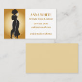 Sprachunterricht - Visitenkarte (Vorne/Hinten)