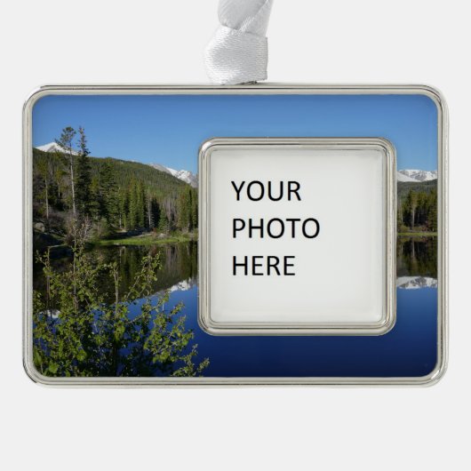 Sprague Lake I im Rocky Mountain National Park Rahmen-Ornament Silber (Vorderseite)