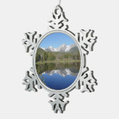 Sprague Lake I im Rocky Mountain National Park Schneeflocken Zinn-Ornament (Rechts)