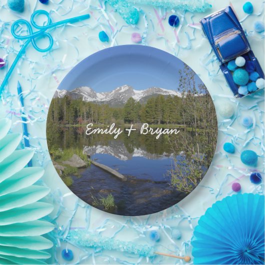 Sprague Lake II im Rocky Mountain National Park Pappteller (Party)