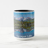 Sprague Lake in Rocky Mountains National Park Tasse (Zentrum)