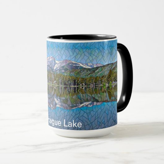 Sprague Lake in Rocky Mountains National Park Tasse (VorderseiteRechts)