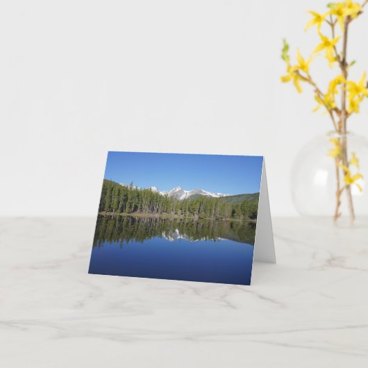 Sprague Lake Reflection Karte (Gelbe Blume)