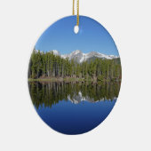 Sprague Lake Spiegelung Keramik Ornament (Rechts)