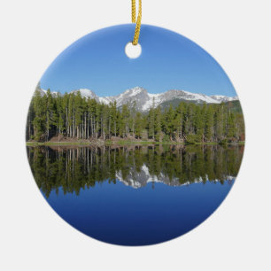 Sprague Lake Spiegelung Keramik Ornament