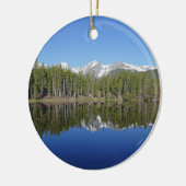 Sprague Lake Spiegelung Keramik Ornament (Links)