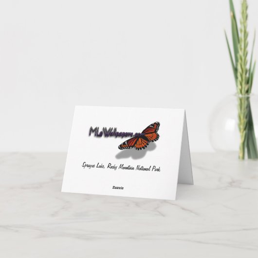 Sprague Lake View Karte (Rückseite)