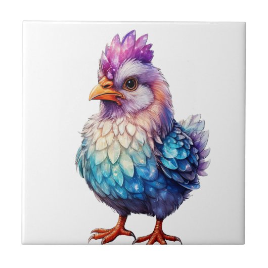 Sprakling Kleines Huhn Fliese (Vorderseite)