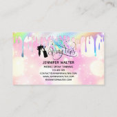 Spratan-Einhorn-Holograph-Regenbogen-Glitzer-Tropf Visitenkarte (Rückseite)