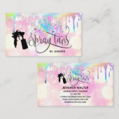 Spratan-Einhorn-Holograph-Regenbogen-Glitzer-Tropf Visitenkarte (Vorne/Hinten)