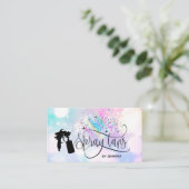 Spratan-Einhorn-Holograph-Regenbogen-Glitzer-Tropf Visitenkarte (Stehend Vorderseite)
