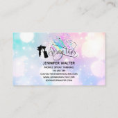 Spratan-Einhorn-Holograph-Regenbogen-Glitzer-Tropf Visitenkarte (Rückseite)