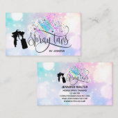 Spratan-Einhorn-Holograph-Regenbogen-Glitzer-Tropf Visitenkarte (Vorne/Hinten)