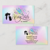 Spratan-Einhorn-Holograph-Regenbogen-Glitzer-Tropf Visitenkarte (Vorne/Hinten)