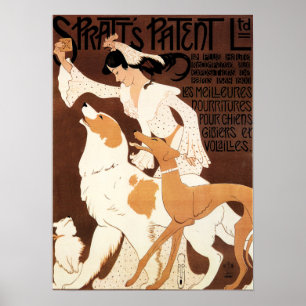 SPRATTS PATENT Hundekost Vintag Französisch Art De Poster