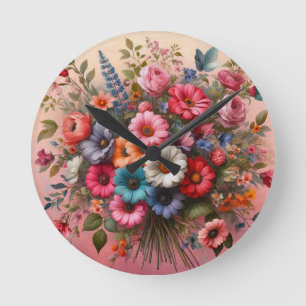 Spray 4 runde wanduhr