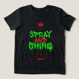 Spray And Shine Streetwear Grafik T-Shirt Tri-Blend Shirt
