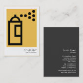 Spray Can - Schwarz auf Bernstein (efc050) Visitenkarte (Vorne/Hinten)