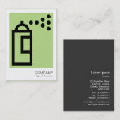 Spray Can - Schwarz auf grün b8da89 Visitenkarte (Vorne/Hinten)