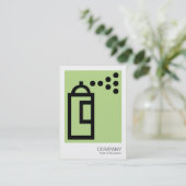 Spray Can - Schwarz auf grün b8da89 Visitenkarte (Stehend Vorderseite)