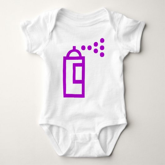 Spray Can-Symbol Baby Strampler (Vorderseite)