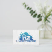 Spray Clean Zuhause Logo | House Maid Visitenkarte (Stehend Vorderseite)