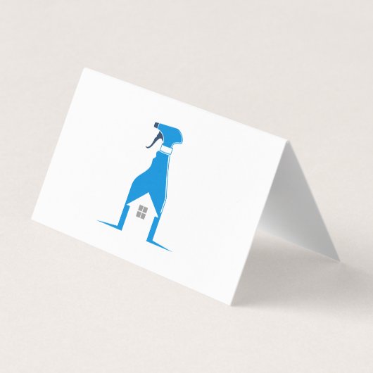 Spray Cleaning Bottle | Home Cleaner Services Visitenkarten (Rückseite)
