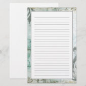 Spray der nicht verzierten Blume III Briefpapier (Vorne/Hinten)