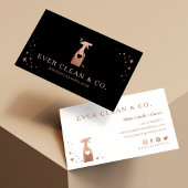 Spray Flasche Berufliche Haushaltshilfe & Hausrein Visitenkarte