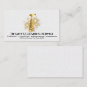 Spray Flasche Gold Sparkle | Badezimmer Tiles Visitenkarte (Vorne/Hinten)