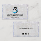 Spray-Flasche-Logo | Marmor und Bach Visitenkarte (Vorne/Hinten)