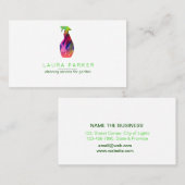 Spray-Flaschenreinigungs-Service-Aquarell Visitenkarte (Vorne/Hinten)