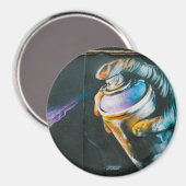 Spray kann Graffiti-Kunst-Wandmalerei Magnet (Vorderseite/Rückseite)