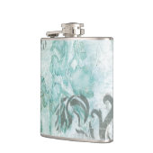 Spray mit nicht verzierter Blume III Flachmann (Links)