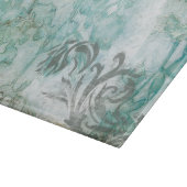 Spray mit nicht verzierter Blume III Schneidebrett (Ecke)