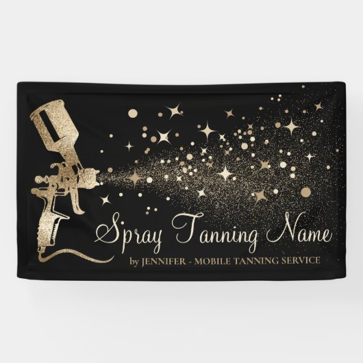 Spray Mobile Tanning Sun Bronze Summer Banner (Horizontal)