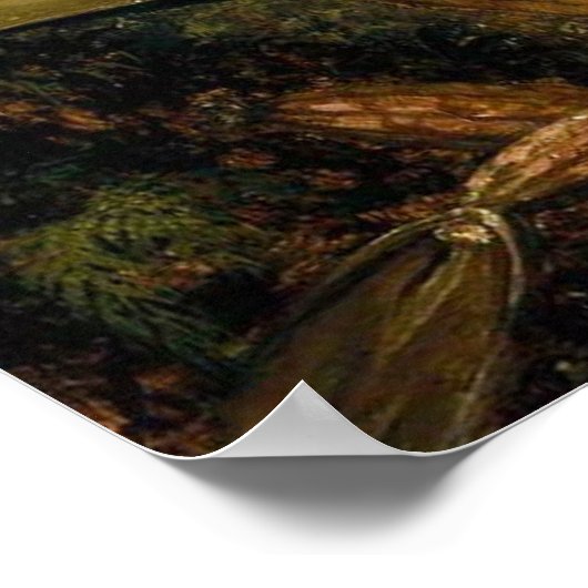 Spray Orchids mit Hummingbird Poster (Ecke)