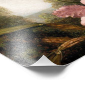 Spray Orchids mit Hummingbird Print Fotodruck (Ecke)