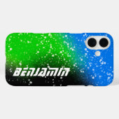 Spray Paint Black Green und Blue Name Case Mate iP (Rückseite (Horizontal))