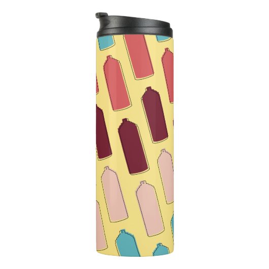 Spray Paint Can Muster Thermosbecher (Nach rechts gedreht)