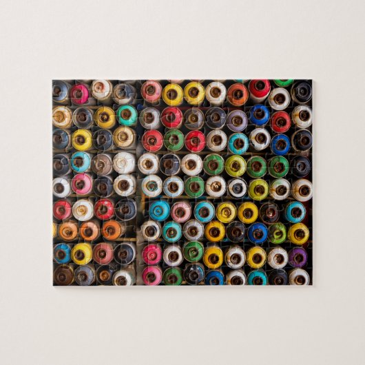 Spray Paint Cans Puzzle (Horizontal)