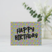 Spray Paint Cap - Happy Birthday Postkarte (Stehend Vorderseite)