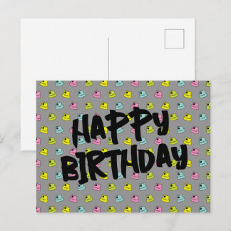 Spray Paint Cap - Happy Birthday Postkarte