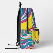 Spray Paint Drips abstract color graffiti style Bedruckter Rucksack (Links)